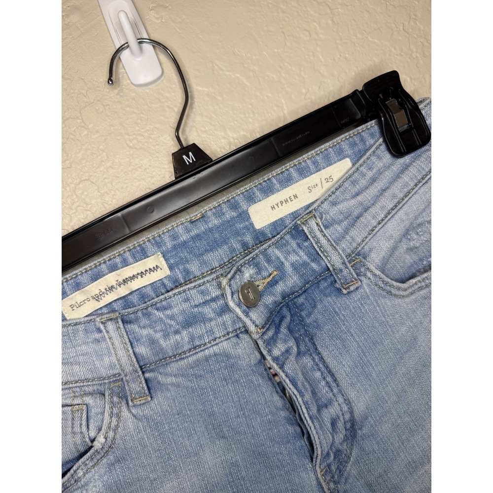 Anthropologie Pilcro and the Letterpress Crop Distressed Patch Jeans - Picture 3 of 4